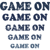Game On Blue Fade