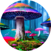 Bunte Pilze