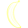 Banane, das schlichte Bananen Design