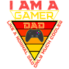 Gamer Dad Triangle Badge