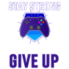 Stay Strong gamer purple