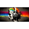 Rainbow Pulse Headphones Portrait