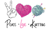 Knitting Knitter Peace Love