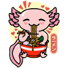 Axolotl ramen sunset japon