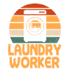 Retro Wäschereimitarbeiter Design