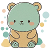 Cute baby bear