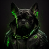 French Bulldog in "Matrix Style"