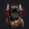 Bouledogue français « style mafia »