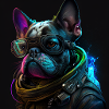 Bouledogue français « Neon Design »
