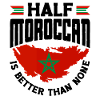 Marokko Marokkansk flag halv marokkansk er bedre