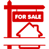 Red logo signboard for sale