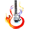 Fiery guitar