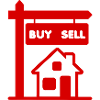 Red logo broker buy and sell