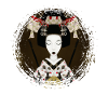 Geisha, traditional digital art, Japan