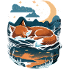 Cute Fox Sleeping