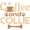 coffe and collie pet lover