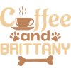 coffe and Brittany pet lover