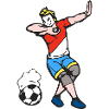 The masked footballer