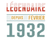 Légendaire Depuis Février 1932 Anniversaire