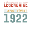 Légendaire Depuis Février 1922 Anniversaire