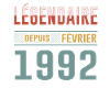 Légendaire Depuis Février 1992 Anniversaire