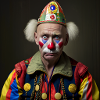 Vladimir Poetin is een clown met een dwaas pet