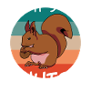Eichhörnchen Retro Squirrel