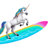 Unicorn Surfing