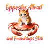 Cat on a crab - friendship