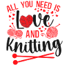 Tricoter Knitter Hearts All You