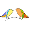Bunte Vögel