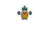 Ananas sportif avec haltères