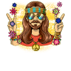 60s 70s Costume Groovy Hippie