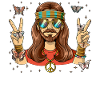 60s 70s Costume Groovy Hippie