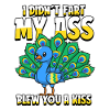 Peacock Bird I Didnt Fart My Butt Blew You A Kiss