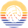 Sport Retro Sunset Netball