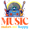 Music makes me happy