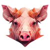 Pig's head pink
