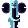 Chachou l'éléphant bleu