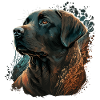 Awesome Labrador Retriever Illustration
