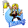 Bierfest Cheers Girl Illustration