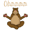 Funny Yoga Bear Ohmmmm