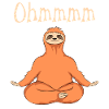 Funny Yoga Sloth Ohmmmm
