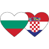 Bulgaria Croatia Flag Heart