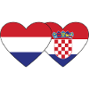 Holland Croatia Flag Heart