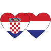 Croatia Holland Flag Heart