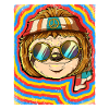 Hippie Sloth Psychedelic Trippy