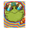 Hippie Turtle Psychedelic Trippy