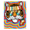 Hippie Tiger Psychedelic Trippy