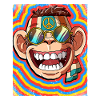 Hippie Monkey Psychedelic Trippy